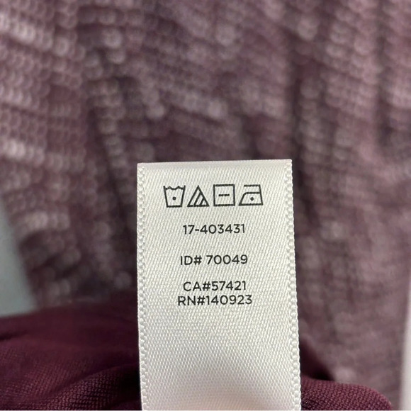 Loft Midi Tank Dress Wine Red Purple XS Stretchy Lined - Picture 5 of 7